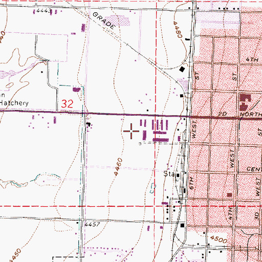 Topographic Map of KBLQ-AM (Logan), UT