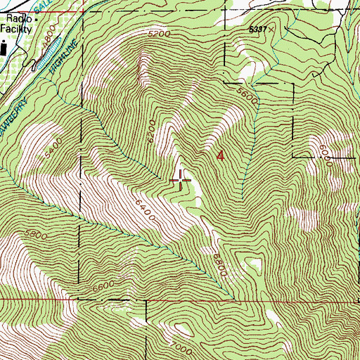 Topographic Map of KTMP-FM (Spanish Fork), UT
