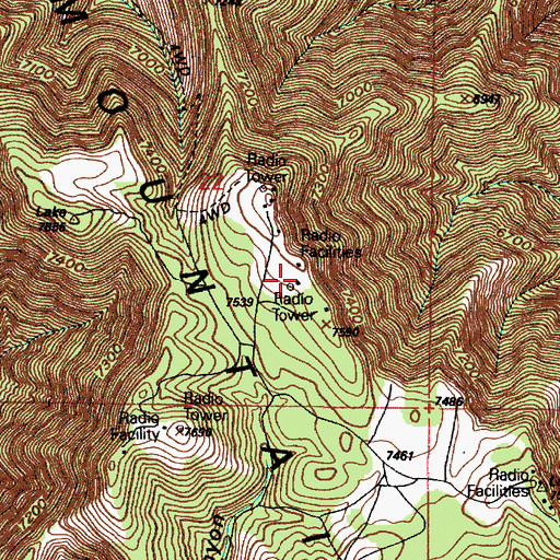 Topographic Map of KFMY-FM (Provo), UT