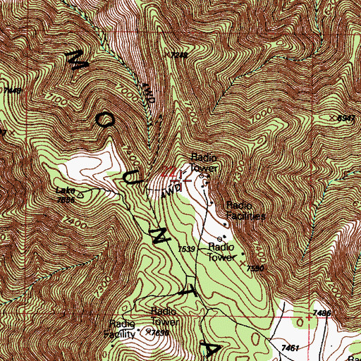 Topographic Map of KLRZ-FM (Provo), UT