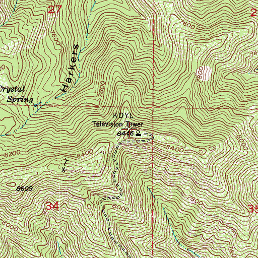 Topographic Map of KUER-FM (Salt Lake City), UT