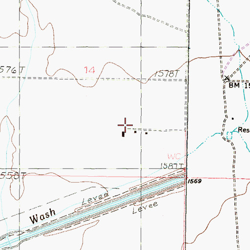 Topographic Map of Hassayampa Airport (historical), AZ