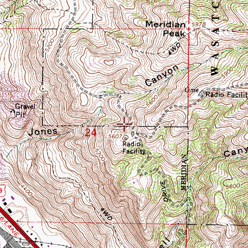 Topographic Map of KCGL-FM (Centerville), UT