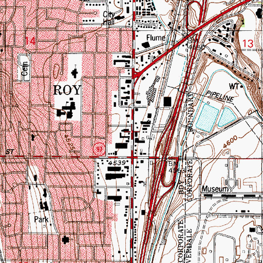 Topographic Map of KQPD-FM (Ogden), UT