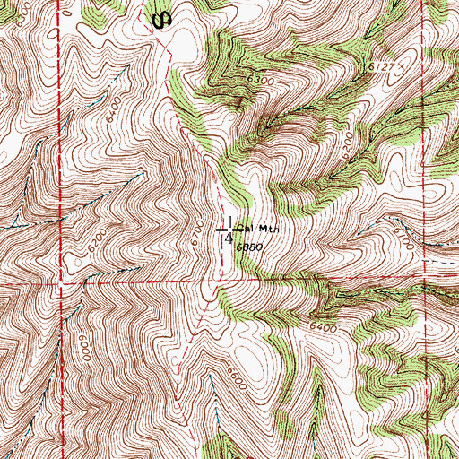 Topographic Map of KMXL-FM (Logan), UT