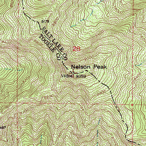 Topographic Map of KUTV-TV (Salt Lake City), UT