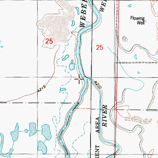 Topographic Map of Weber River, UT