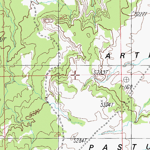 Topographic Map of Arths Pasture, UT