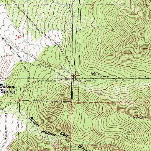 Topographic Map of Big Cottonwood Canyon, UT
