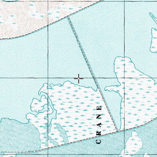 Topographic Map of Harold S Crane Waterfowl Management Area, UT