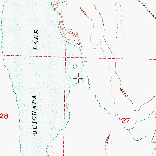 Topographic Map of Shirts Creek, UT