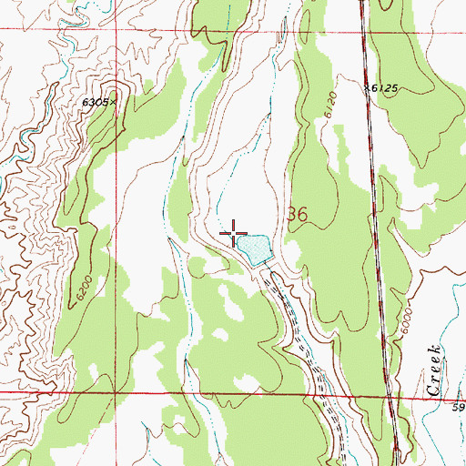 Topographic Map of Andersons Reservoir, UT