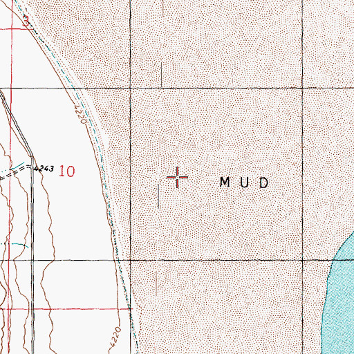 Topographic Map of Box Elder County, UT