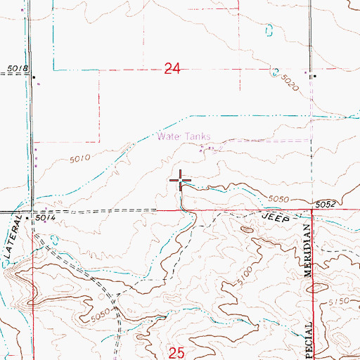Topographic Map of Ballard, UT
