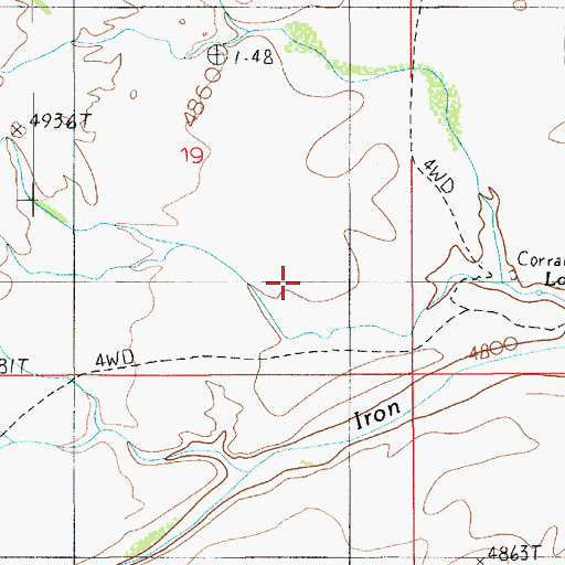 Topographic Map of Lost Spring, UT