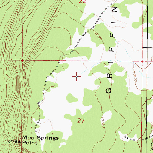 Topographic Map of Mud Spring, UT