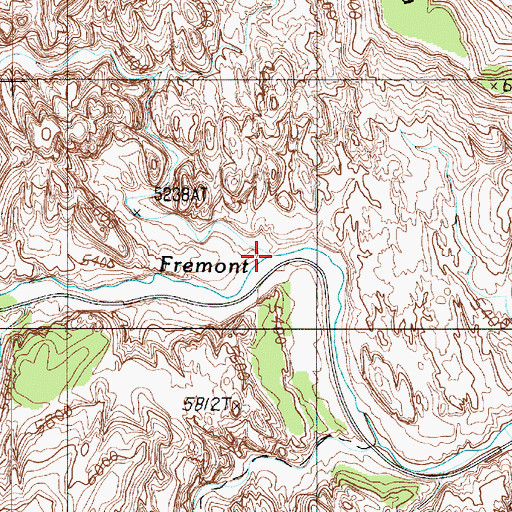 Topographic Map of Spring Canyon, UT