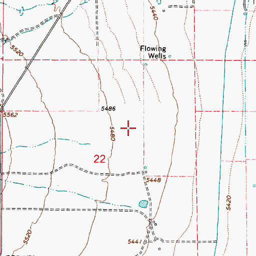 Topographic Map of State of Utah, UT