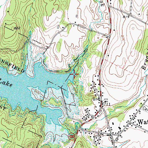 Topographic Map of Alder Brook, VT
