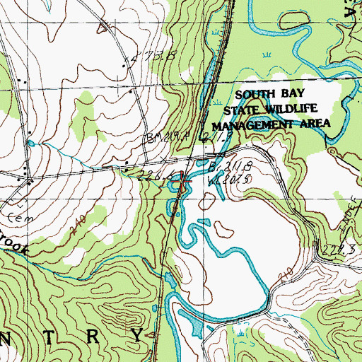 Topographic Map of Alder Brook, VT