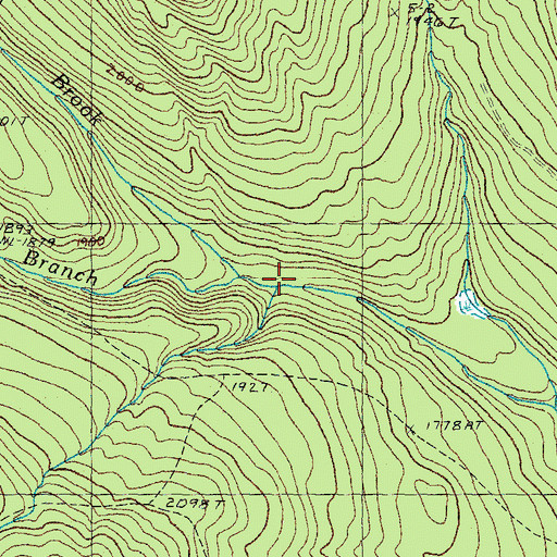 Topographic Map of Alder Brook, VT