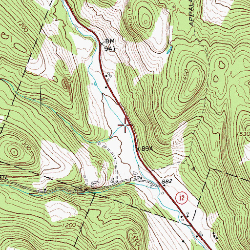 Topographic Map of Atwood Brook, VT