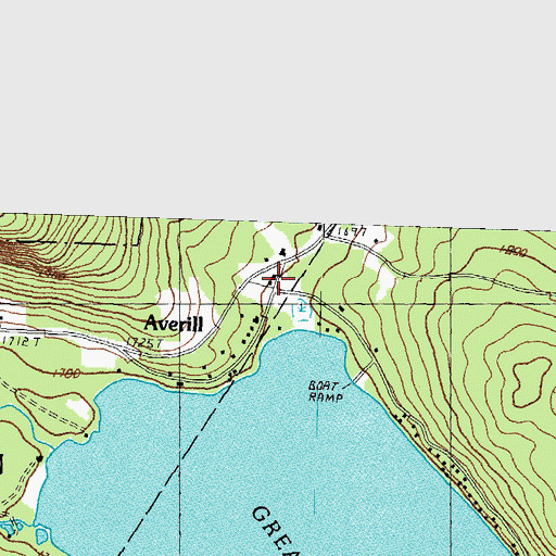 Topographic Map of Averill, VT