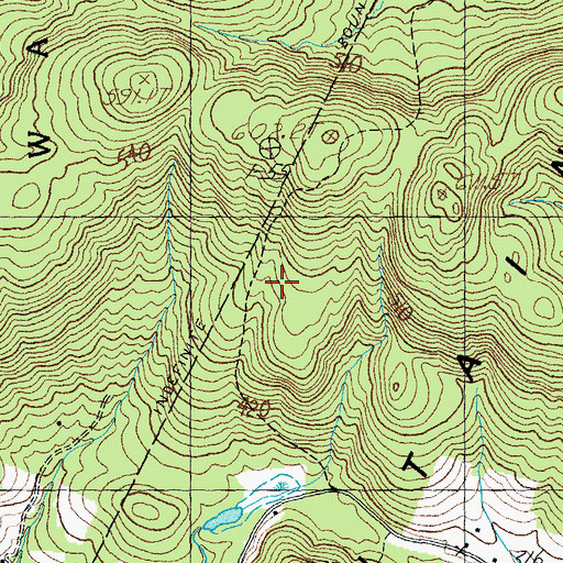 Topographic Map of Barrows Camp, VT