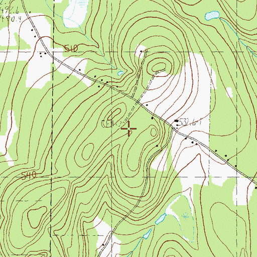 Topographic Map of Bascom Cemetery, VT