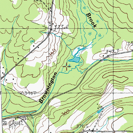 Topographic Map of Bassett Brook, VT