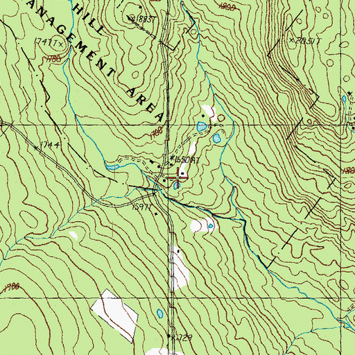 Topographic Map of Bean School, VT