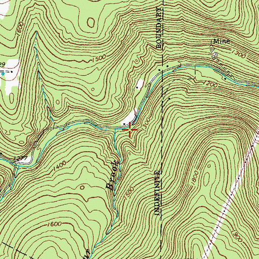 Topographic Map of Bear Brook, VT