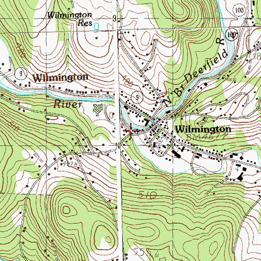 Topographic Map of Beaver Brook, VT