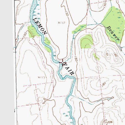 Topographic Map of Beaver Brook, VT