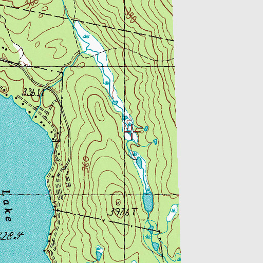 Topographic Map of Beaver Pond, VT