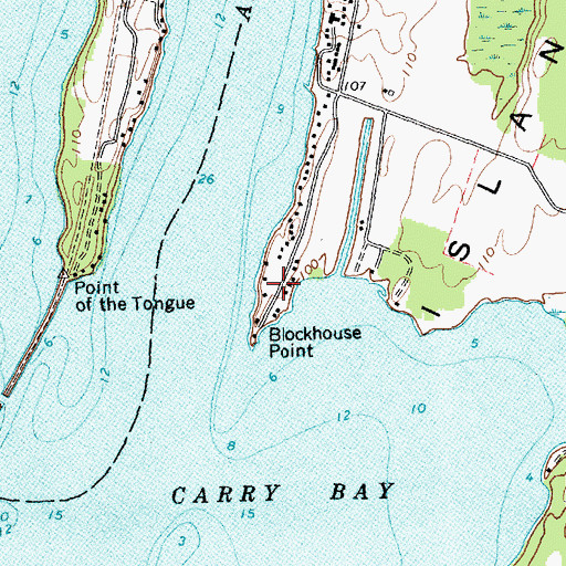 Topographic Map of Blockhouse Point, VT