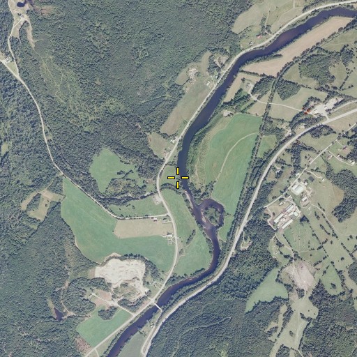 Aerial/Satellite Image of Blodgett Brook, VT