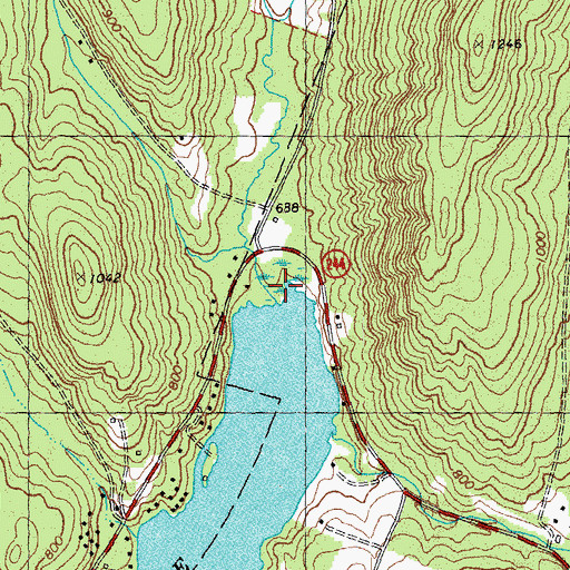 Topographic Map of Blood Brook, VT