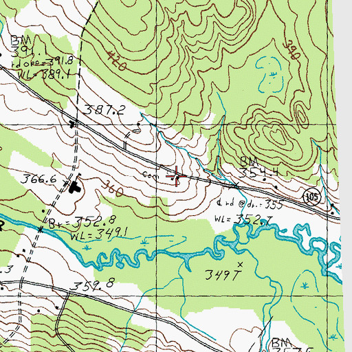Topographic Map of Blyhill Cemetery, VT