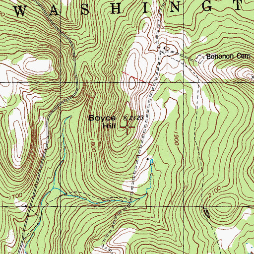 Topographic Map of Boyce Hill, VT