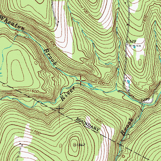 Topographic Map of Boynton Hollow, VT