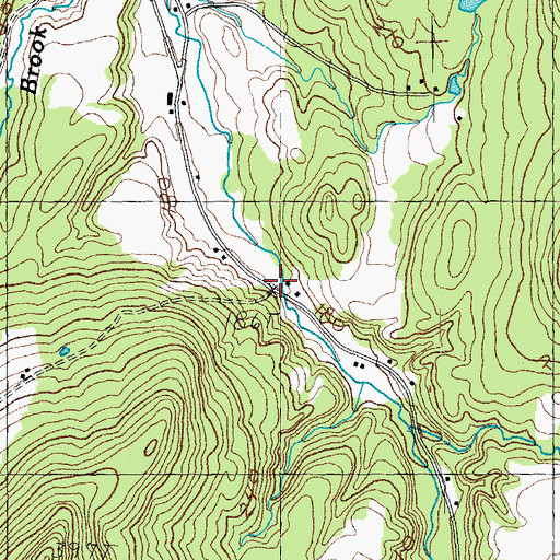 Topographic Map of Branch School, VT