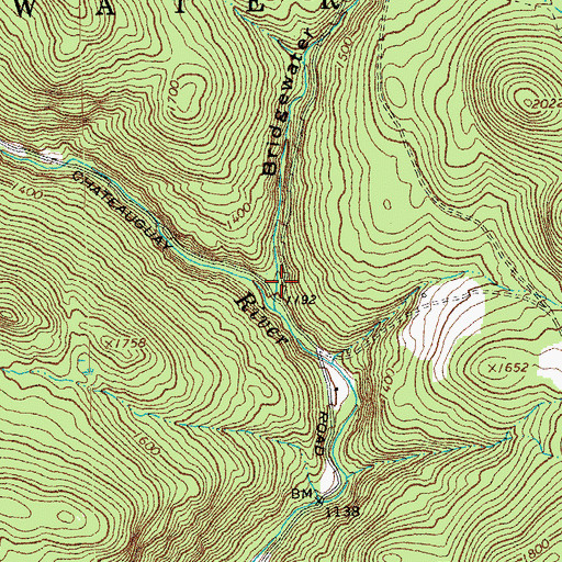 Topographic Map of Bridgewater Hollow, VT