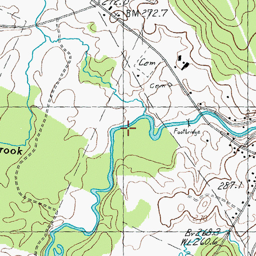 Topographic Map of Brighton Brook, VT