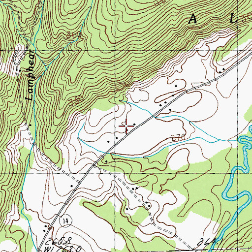 Topographic Map of Brown School, VT