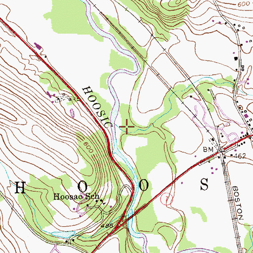 Topographic Map of Browns Brook, VT