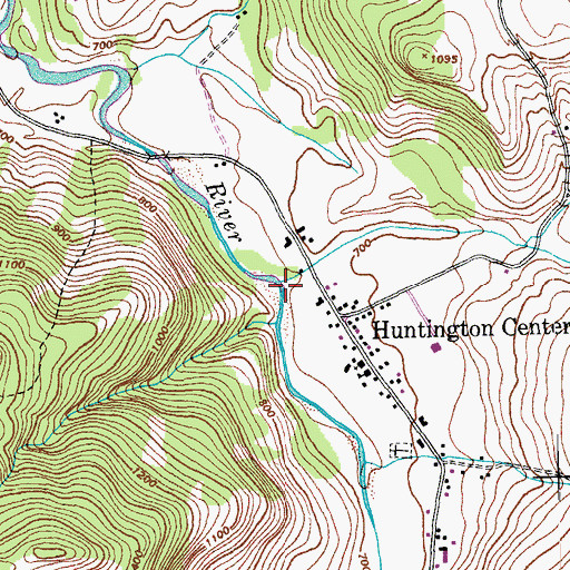 Topographic Map of Brush Brook, VT