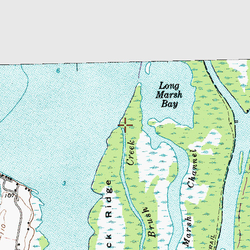 Topographic Map of Brush Creek, VT
