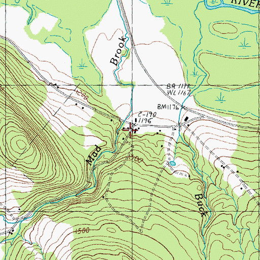 Topographic Map of Buck School, VT