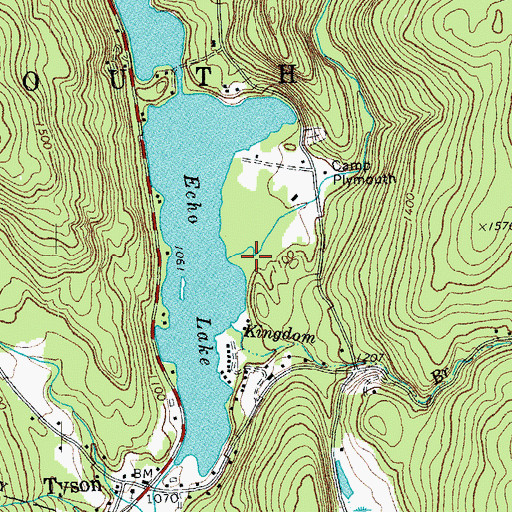 Topographic Map of Buffalo Brook, VT